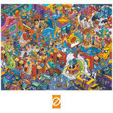 Hasbro Gaming Puzl It Pizza Party Competitive Puzzle Card Game for Ages 7 and Up